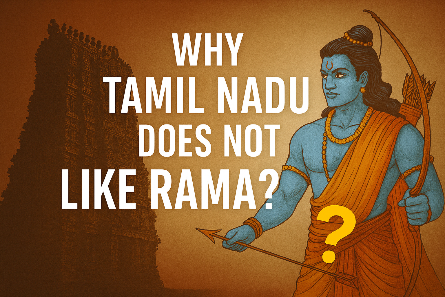 Why Tamil Nadu Does NOT Like Rama?
