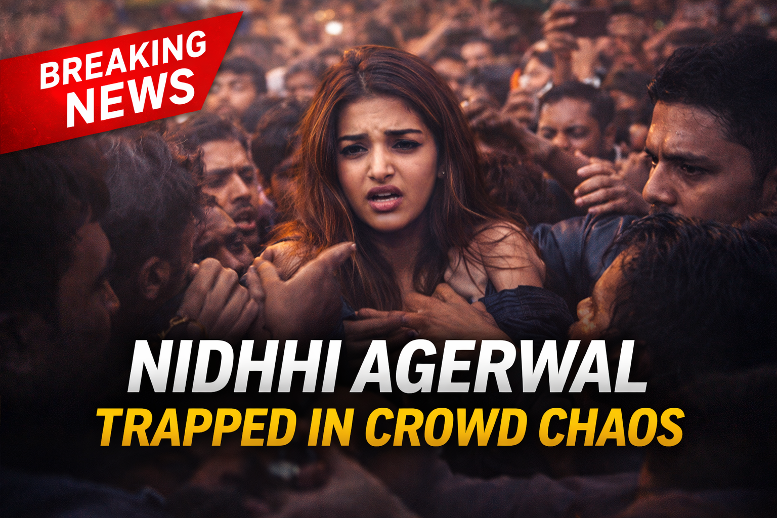 Nidhhi Agerwal Crowd Incident